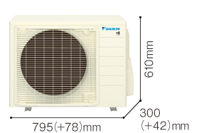 2.2～4.0（100V）kW カラー：ホワイト（5Y 7.5/1）